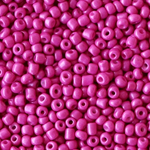 Glass seed beads 2mm garnet pink purple, 10 grams